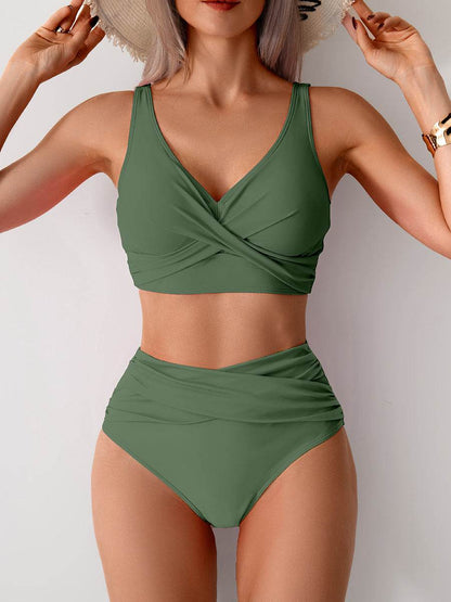Jasmijn | Hoge Taille Bikini met Twist-Detail
