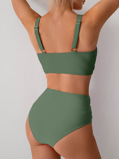 Jasmijn | Hoge Taille Bikini met Twist-Detail