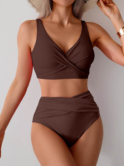 Jasmijn | Hoge Taille Bikini met Twist-Detail