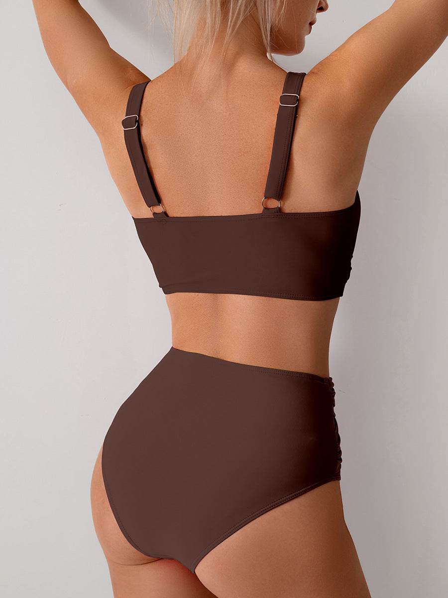 Jasmijn | Hoge Taille Bikini met Twist-Detail