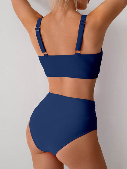 Jasmijn | Hoge Taille Bikini met Twist-Detail