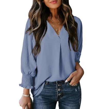 Maya - Smocked Sleeve Blouse