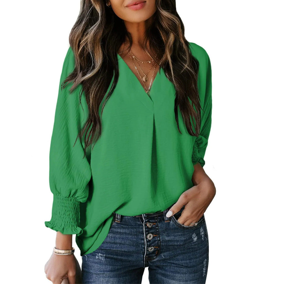 Maya - Smocked Sleeve Blouse