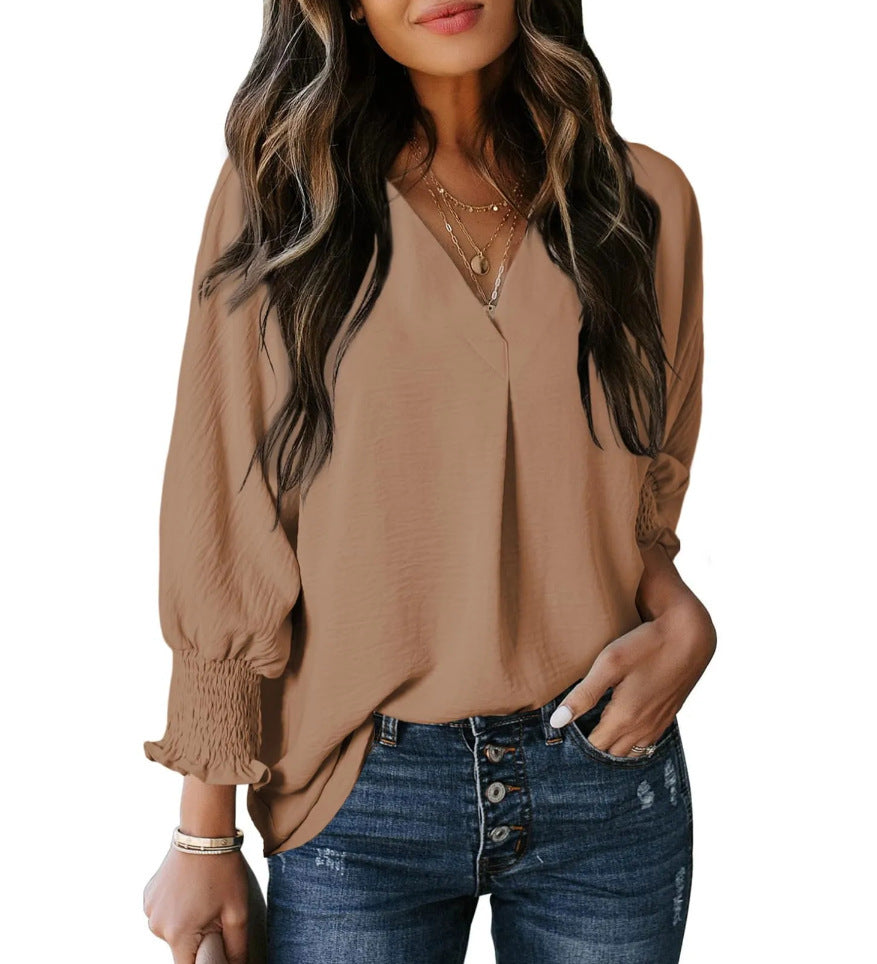 Maya - Smocked Sleeve Blouse
