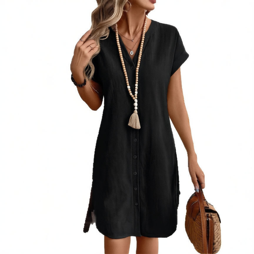 Penny Button-Front Dress
