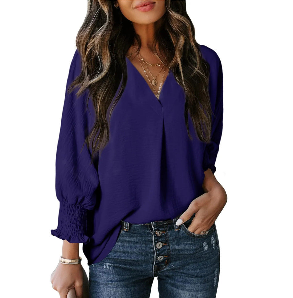 Maya - Smocked Sleeve Blouse