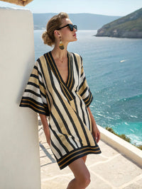Gold Black Stripe