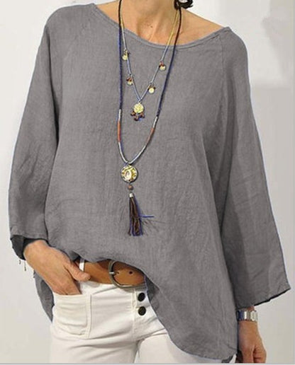Elena - Linen Top