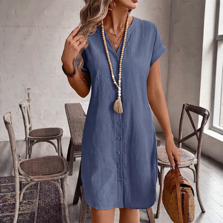 Penny Button-Front Dress