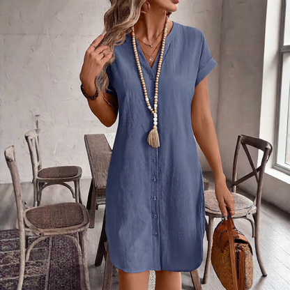 Penny Button-Front Dress