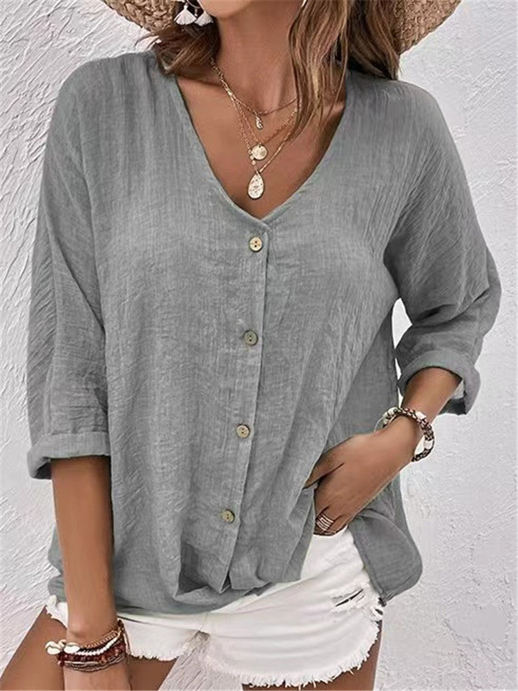 Margot - Button-Front Top