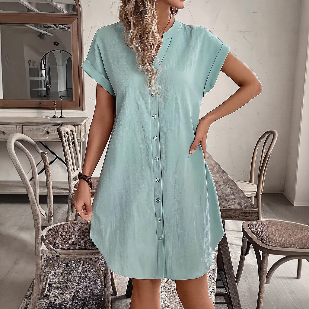 Penny Button-Front Dress