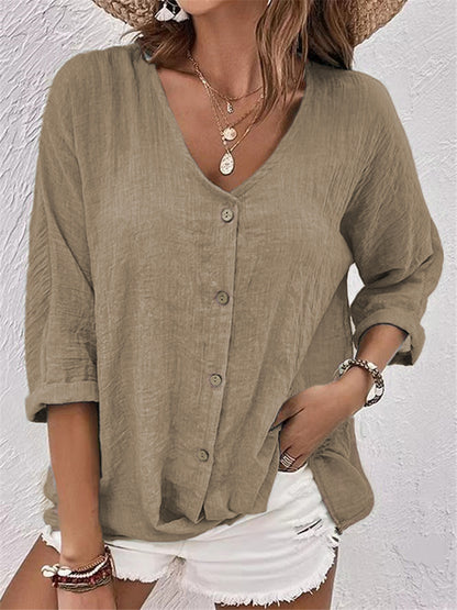 Margot - Button-Front Top