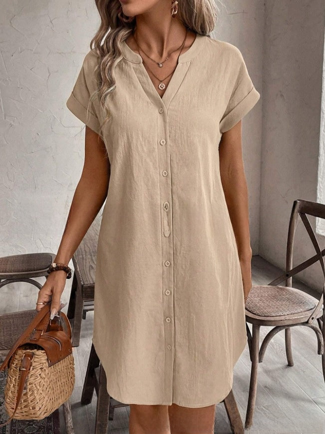 Penny Button-Front Dress