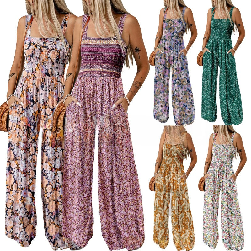 Luna - Floral Jumpsuit