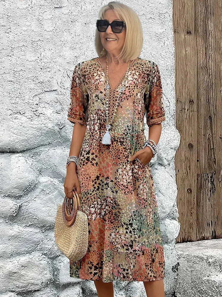 Ruby - Patchwork Dress