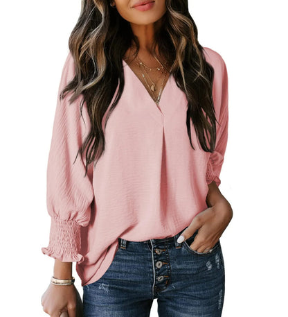 Maya - Smocked Sleeve Blouse