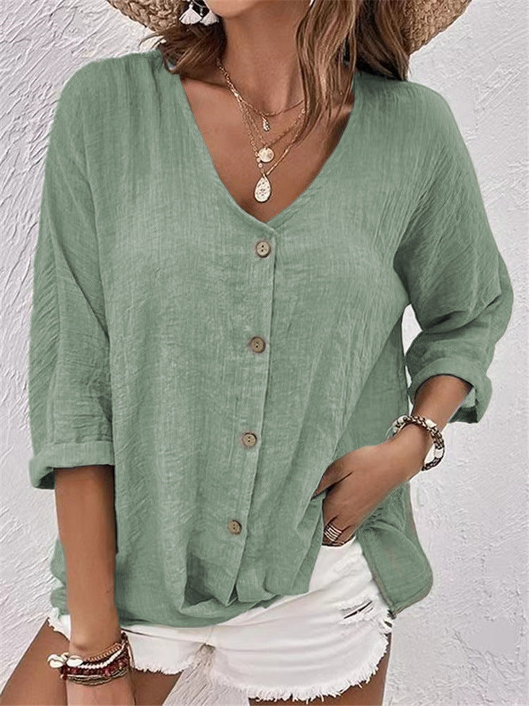 Margot - Button-Front Top