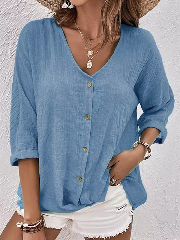 Margot - Button-Front Top