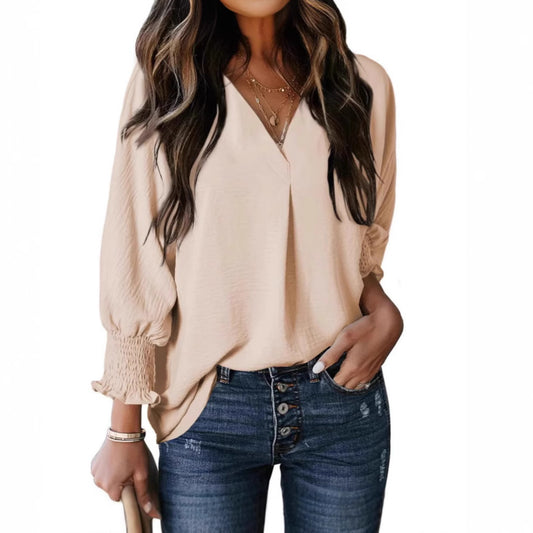 Maya - Smocked Sleeve Blouse