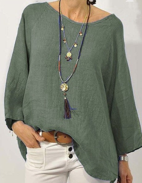 Elena - Linen Top