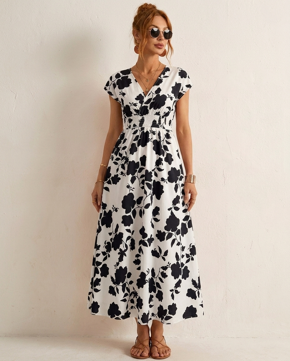 Camille Floral Maxi Dress