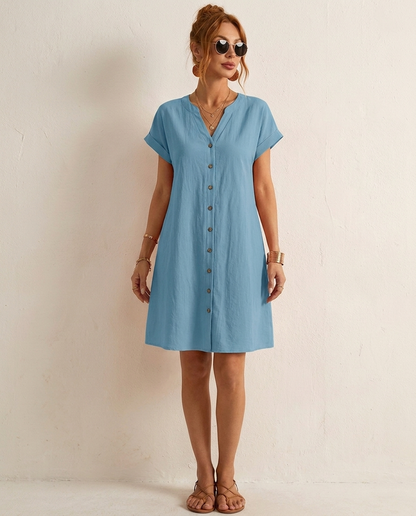 Penny Button-Front Dress
