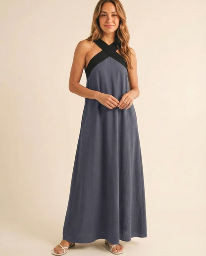 Delphine - Halter Maxi Dress