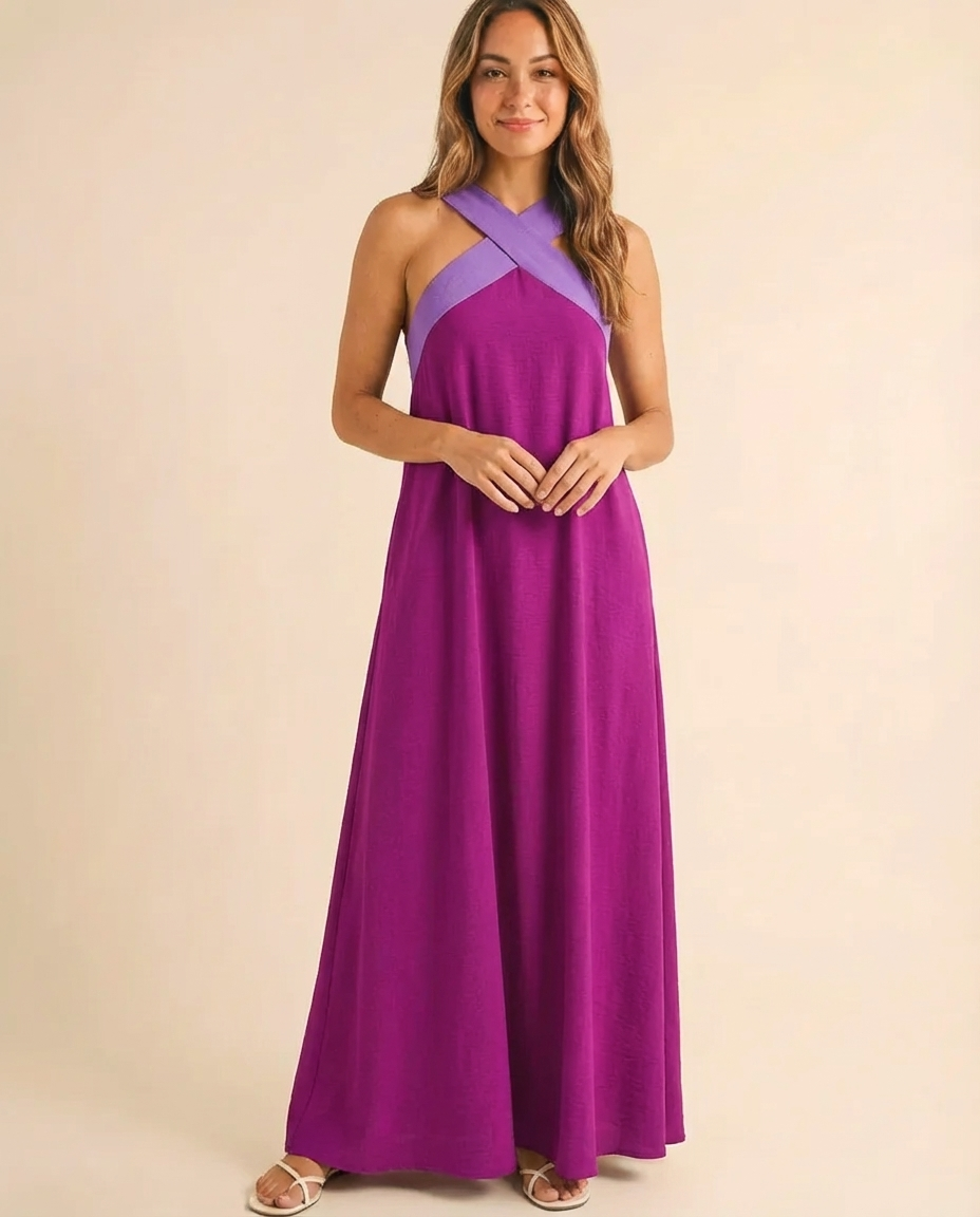 Delphine - Halter Maxi Dress