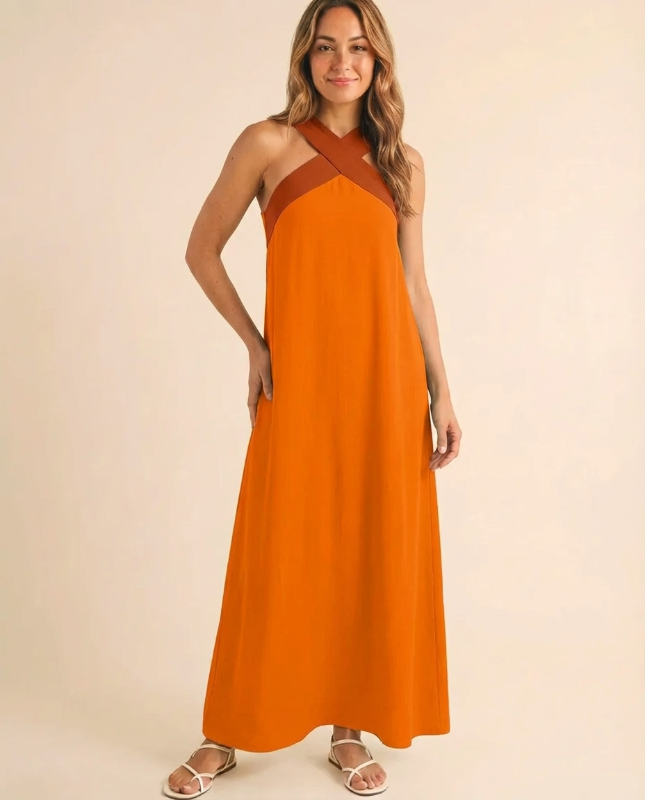 Delphine - Halter Maxi Dress