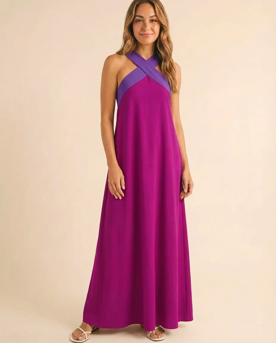 Delphine - Halter Maxi Dress