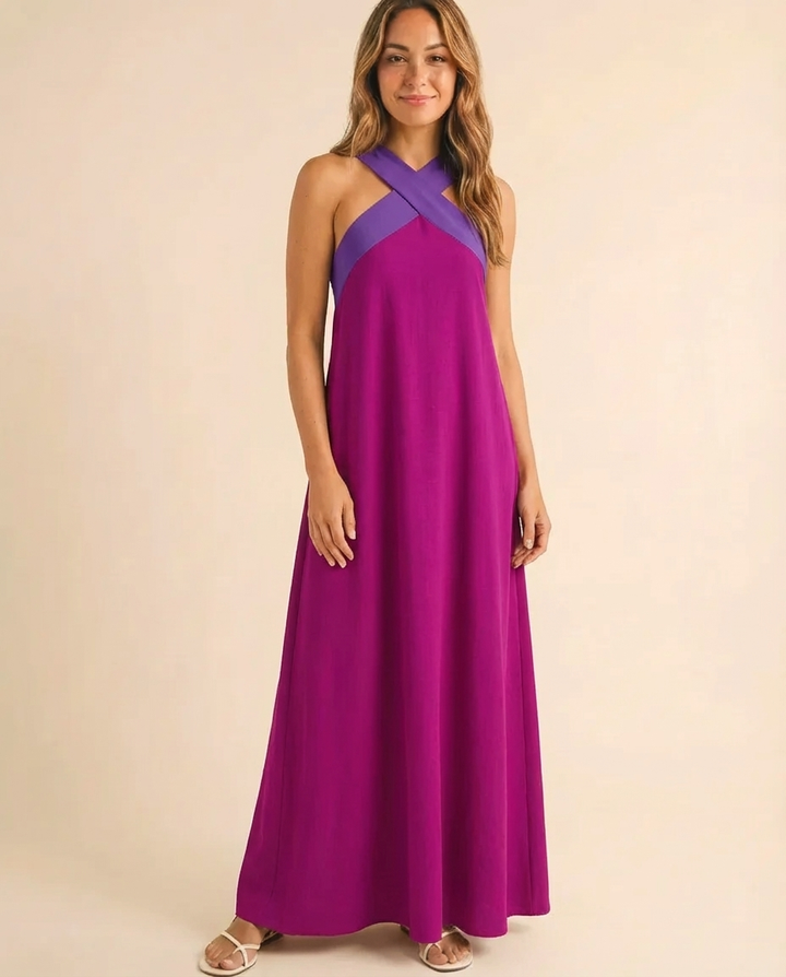 Delphine - Halter Maxi Dress