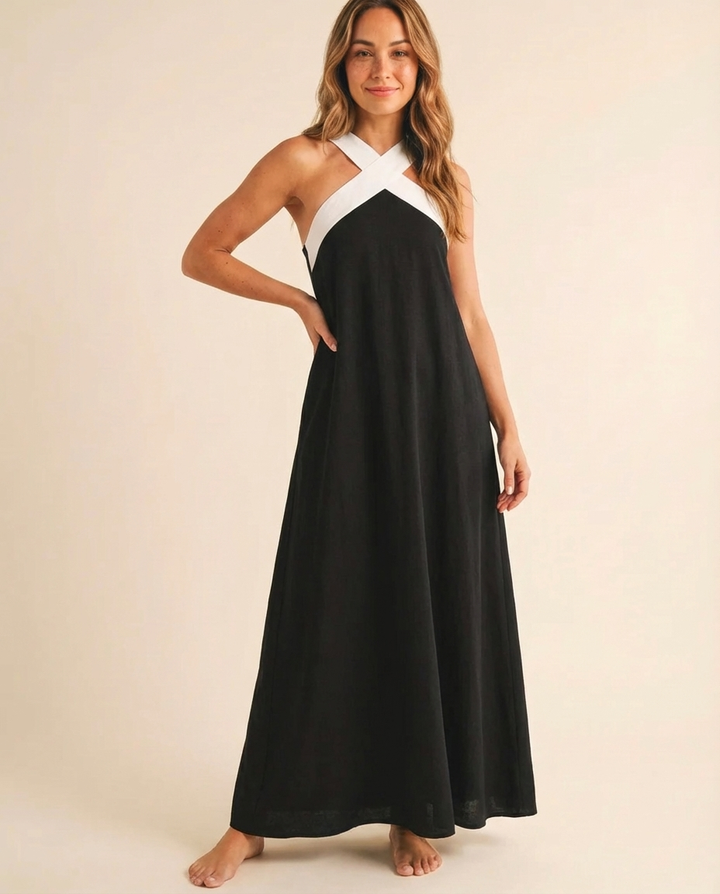 Delphine - Halter Maxi Dress