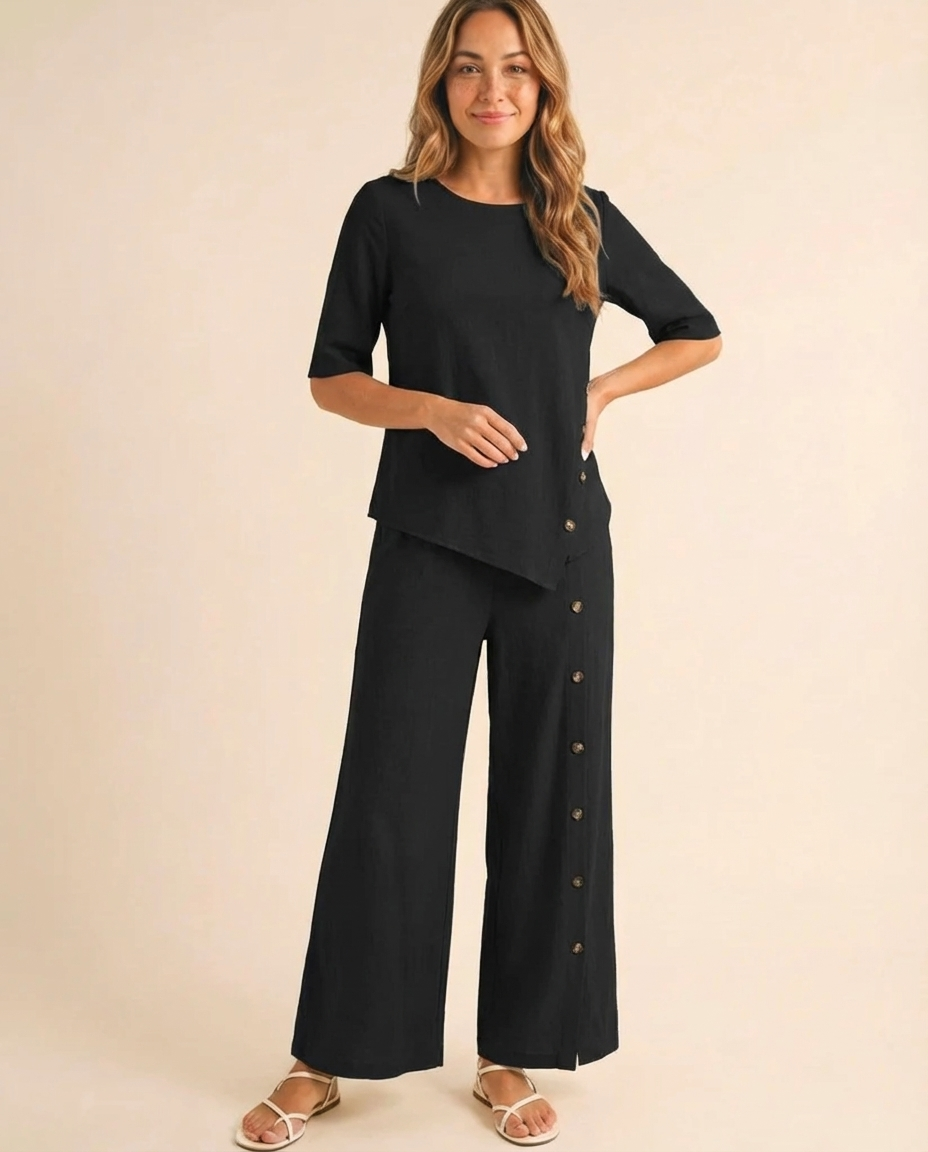 Lara - Button Detail Set