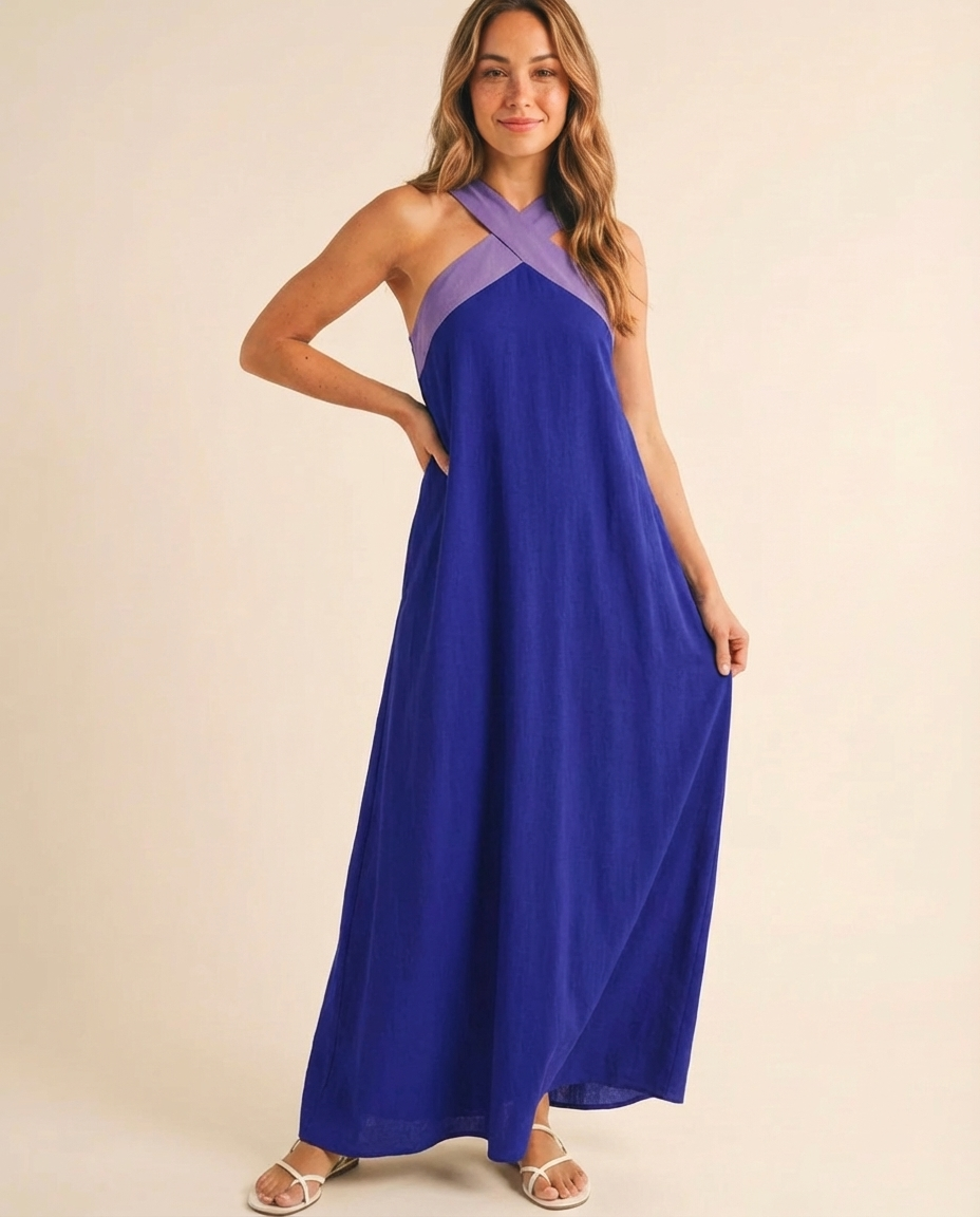 Delphine - Halter Maxi Dress