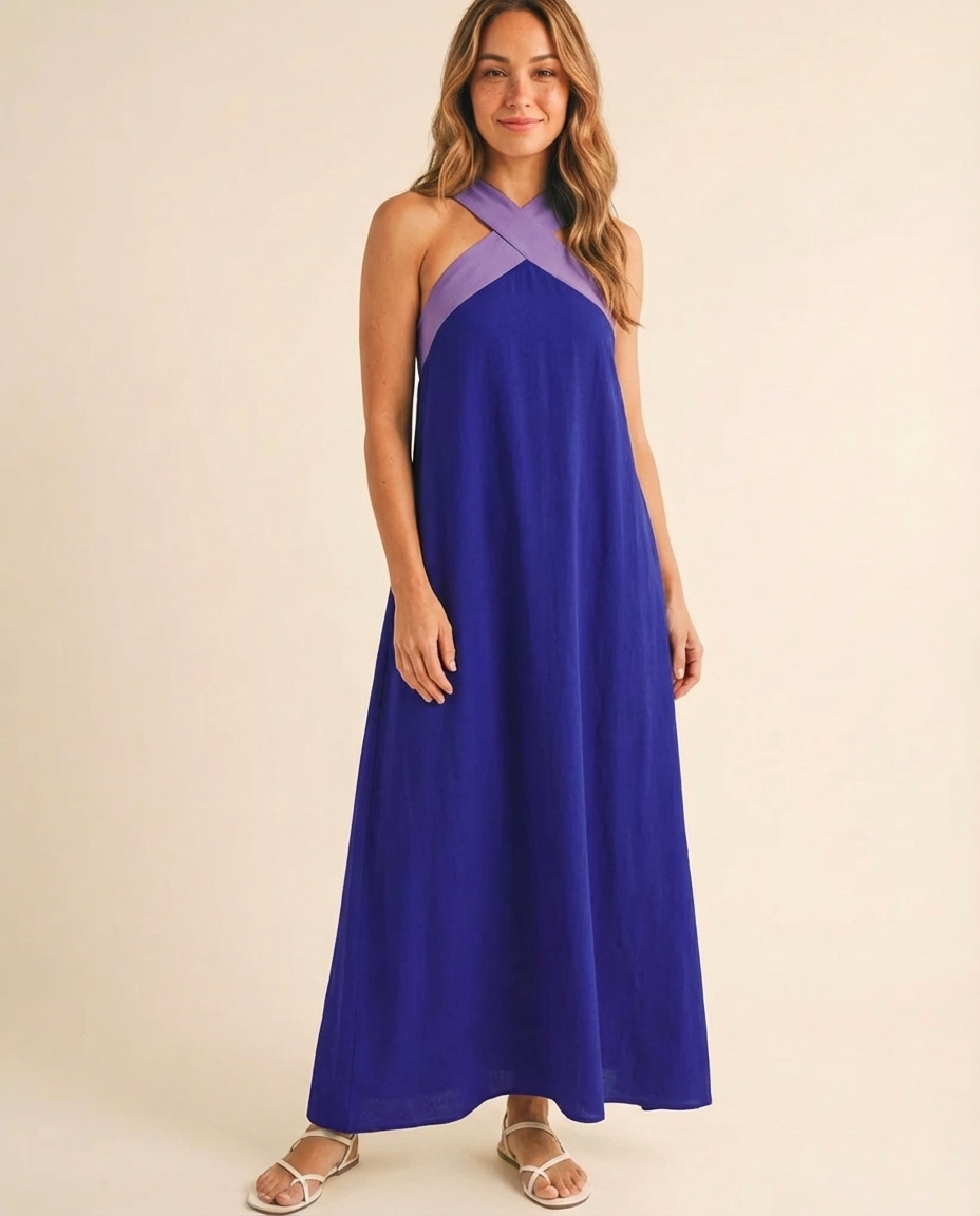 Delphine - Halter Maxi Dress