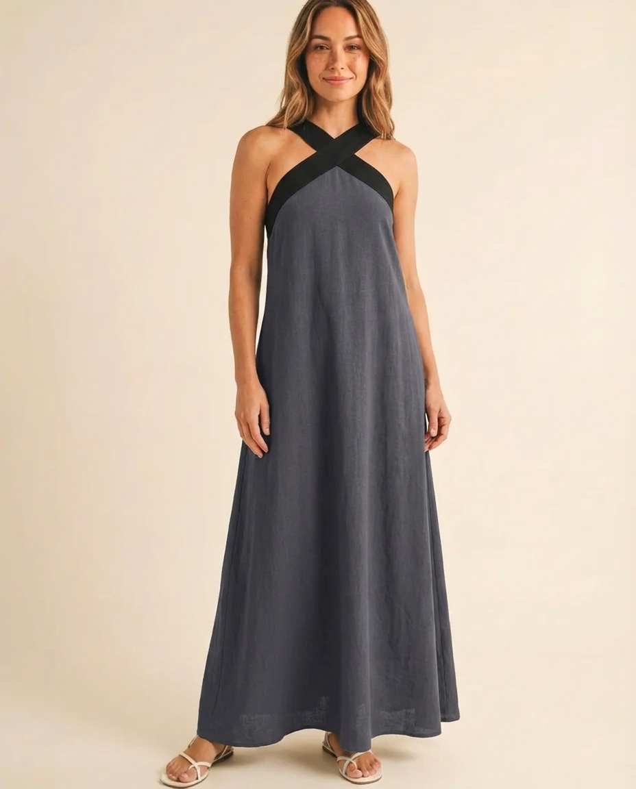Delphine - Halter Maxi Dress
