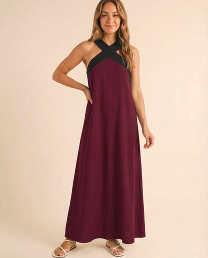 Delphine - Halter Maxi Dress