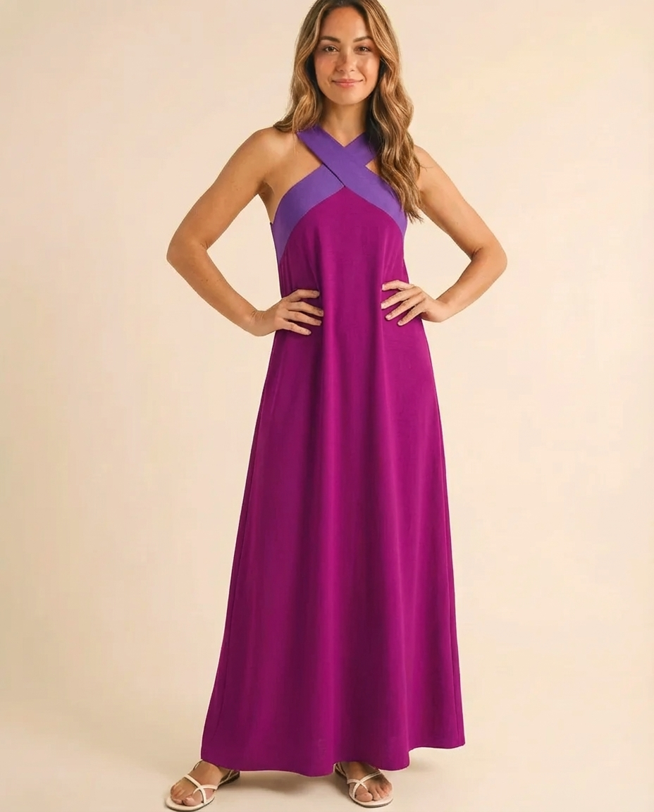 Delphine - Halter Maxi Dress