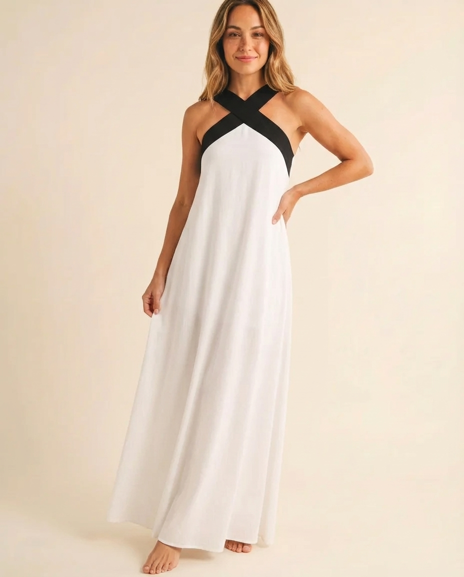 Delphine - Halter Maxi Dress