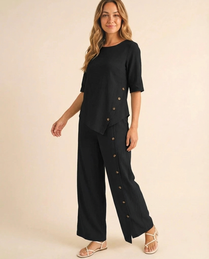Lara - Button Detail Set