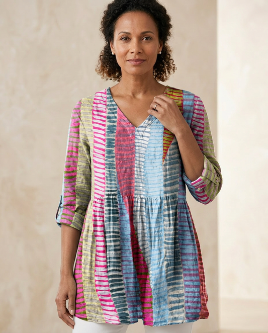 Anais — Soft-Knit V-Neck Blouse