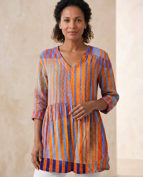 Nadia — Soft-Knit V-Neck Blouse